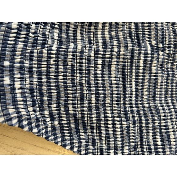 Striped Pinup Seersucker Swimsuit Nautical One Piece Preppy Slimming SPERRY Med - Picture 10 of 11